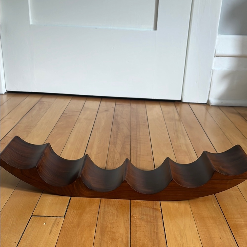 Crate and Barrel Wooden Wine Rack
